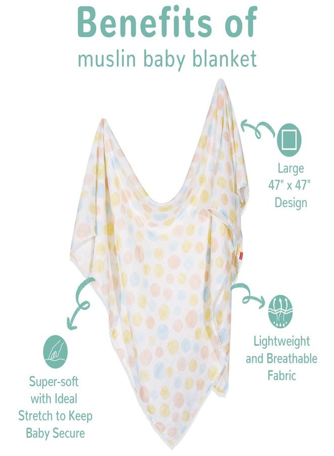 HECCEI Soft Large Swaddle Blankets 3-Pack 47" x 47" Muslin Swaddle Blankets for Girls & Boys, Baby Receiving Swaddles, Ideal Newborn & Infant Swaddling Set, Perfect - Image 3